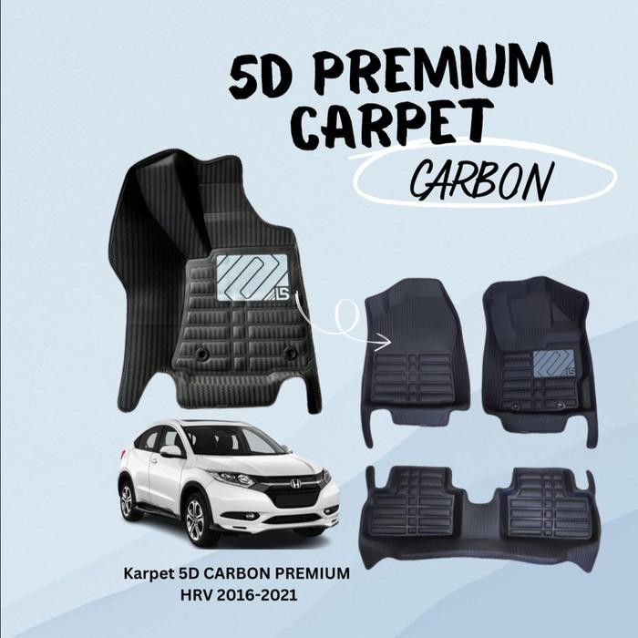 Karpet 5D Carbon Premium Honda Hrv Old 2016-2021