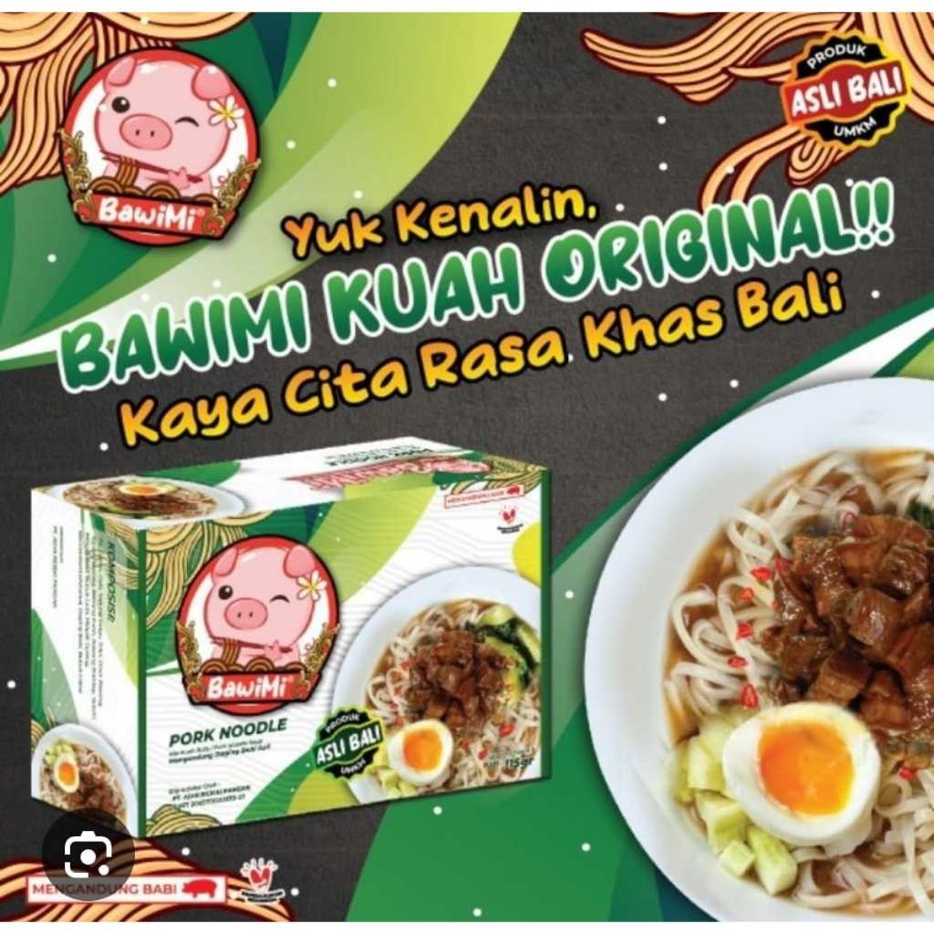 

Restokobar Bawimi / Mie Babi Oleh Oleh Khas Bali 102 Gr