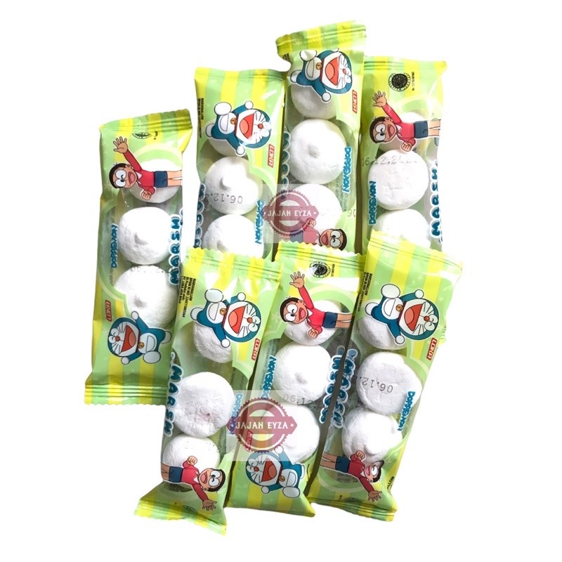 

Sega Tungtung Mayasi Marshmellow Doraemon Bulat Pack Isi 20 Pcs