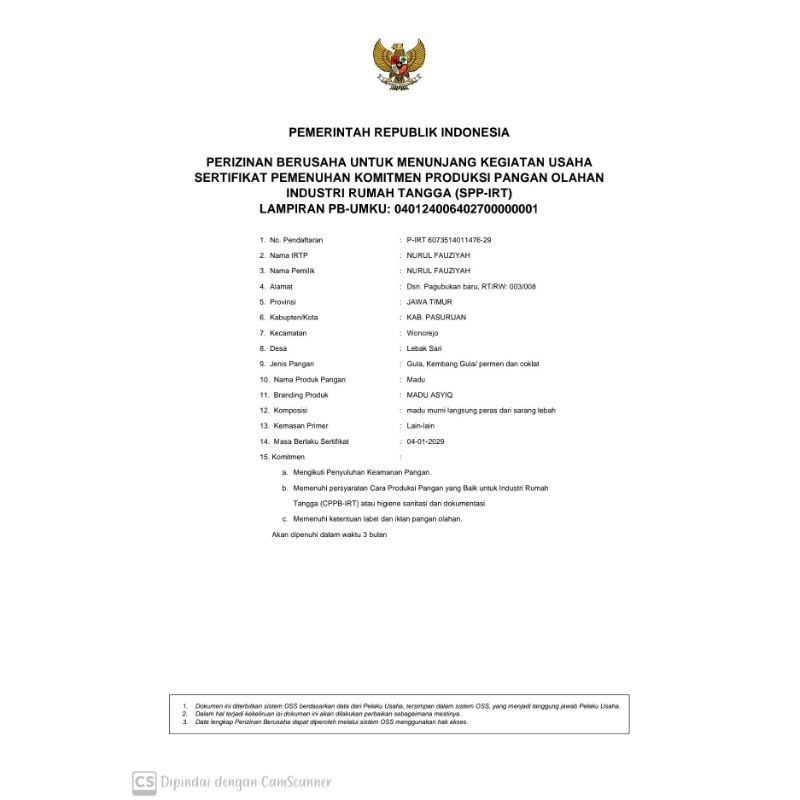 

Sega Tungtung Madu Asyiq Liar Hutan 1 Kg