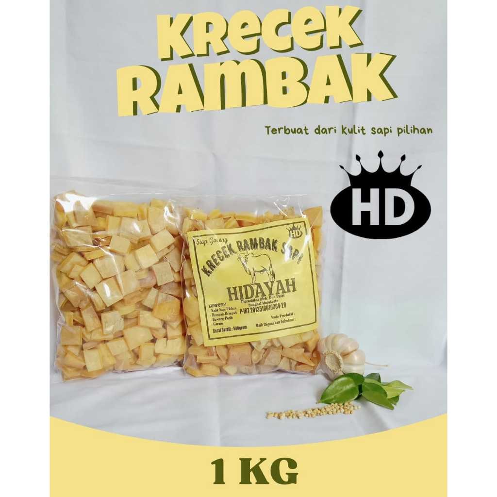 

Eumsig Rambak Sapi Mentah Kotak Dadu Super 1Kg / Krecek Rambak Sapi Asli / Krupuk Kulit Sapi Mentah