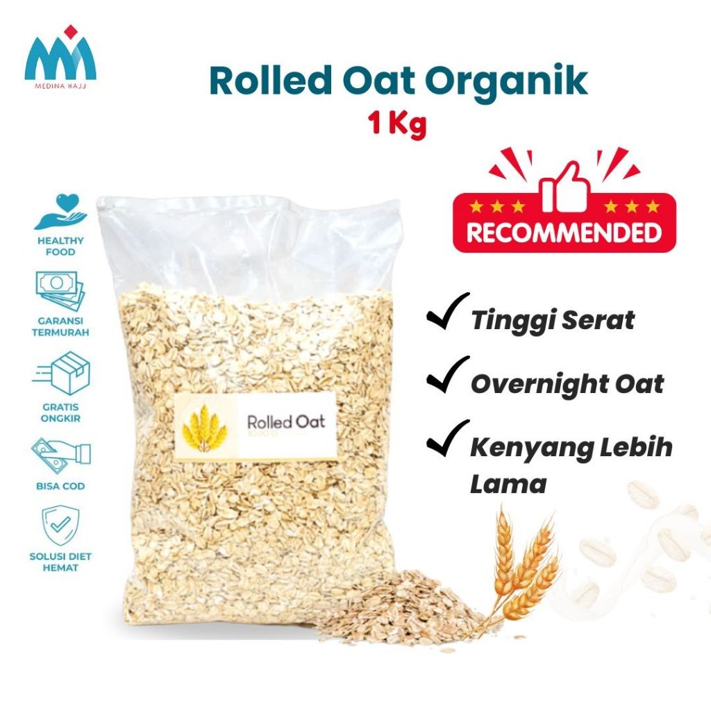 

Sega Tungtung Reguler Rolled Oat 1 Kg - Oatmeal Sereal Gandum Utuh Original