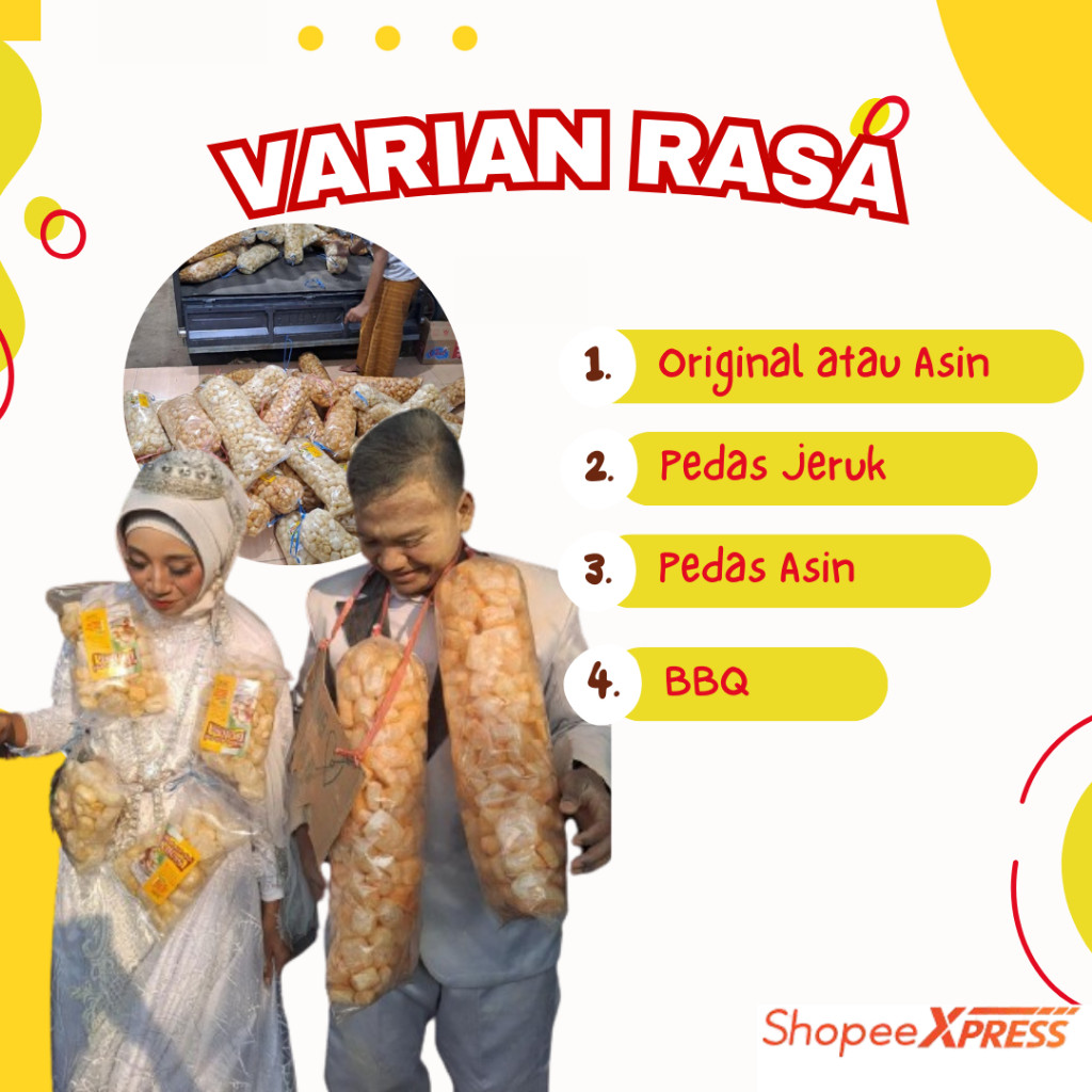 

Eumsig 1 Bal Kerupuk Kulit Sapi Asli 150 Gram Dorokdok Rambak Dudung Rasa Pedas Jeruk Renyah Halal