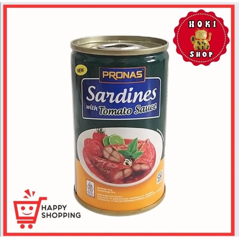 

Sega Tungtung Pronas Sarden Tomat 155Gr / Pronas Sardines Tomato / Sarden Tomat