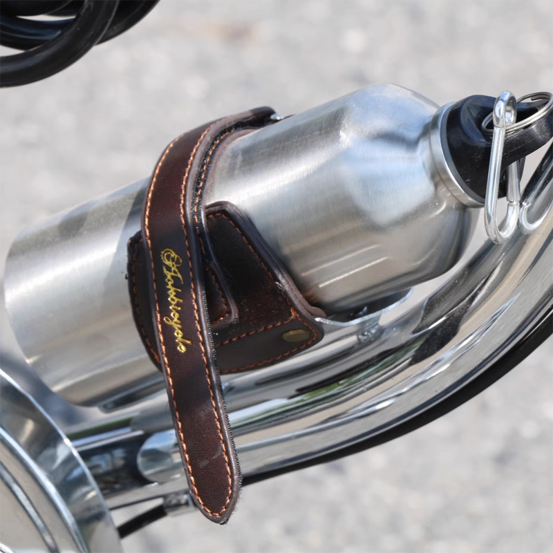 Bicycle Water Bottle Cage Vintage Bicycle Bottle Holder/ Adjustable Velcro Pu Bottle Holder Bike