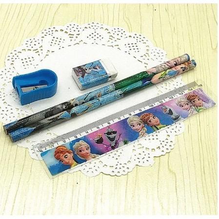 

T&Y STATIONERY SET 5 IN 1 ALAT TULIS PAKET ANAK SEKOLAH PENGHAPUS PENGGARIS PENSIL SERUTAN KARAKTER