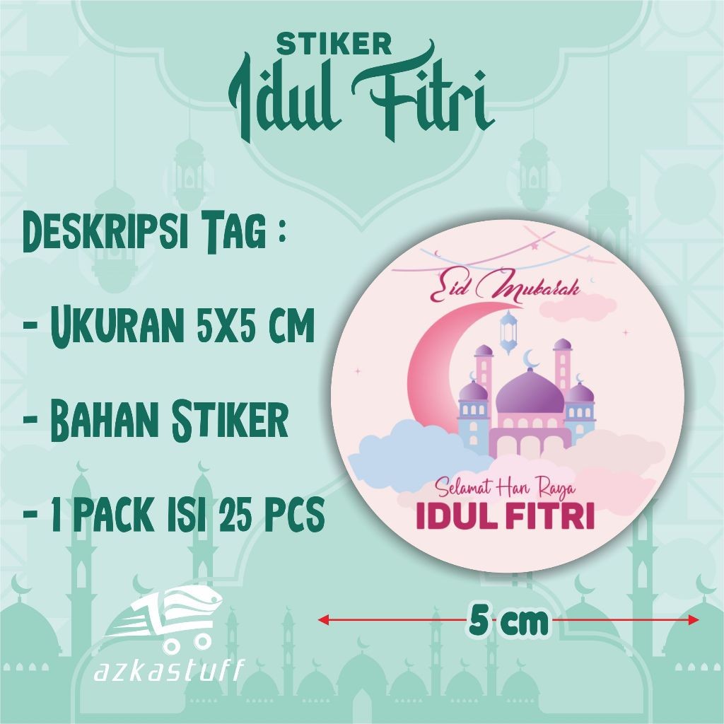 

STIKER EDISI IDUL FITRI STIKER HAMPERS - STIKER BULAT IDUL FITRI