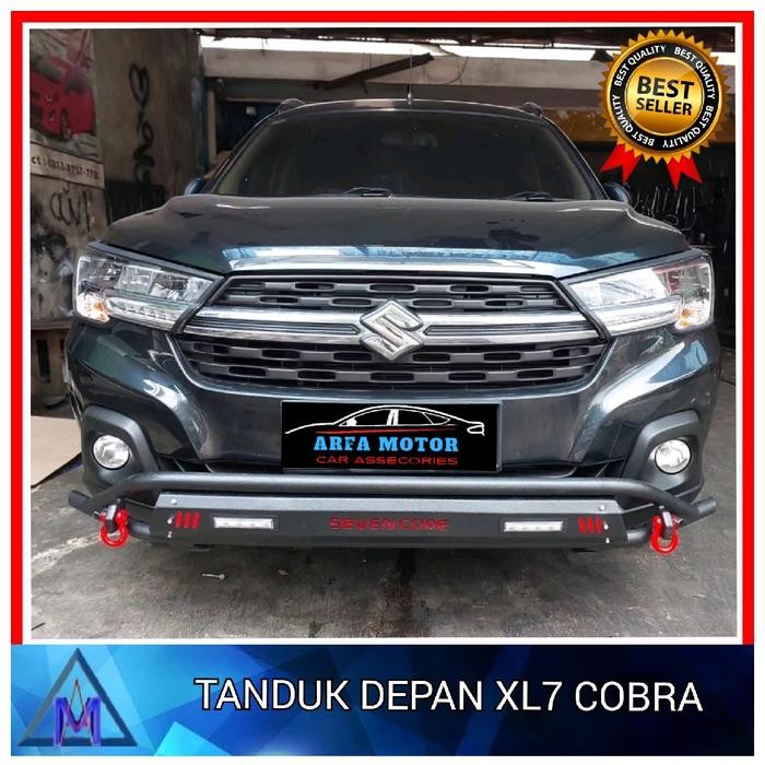 Paling Baik Tanduk Depan Xl7 Cobra Besi Sevencode Bumper Depan Xl7 Besi Cobra Sevencode