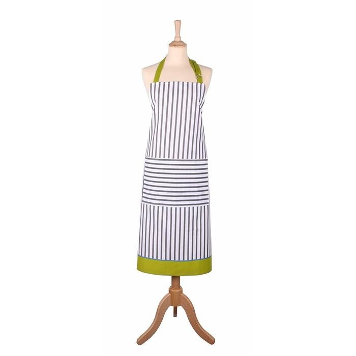 

Ulster Weaver Franchini Stripes Green White Cotton Apron Uk