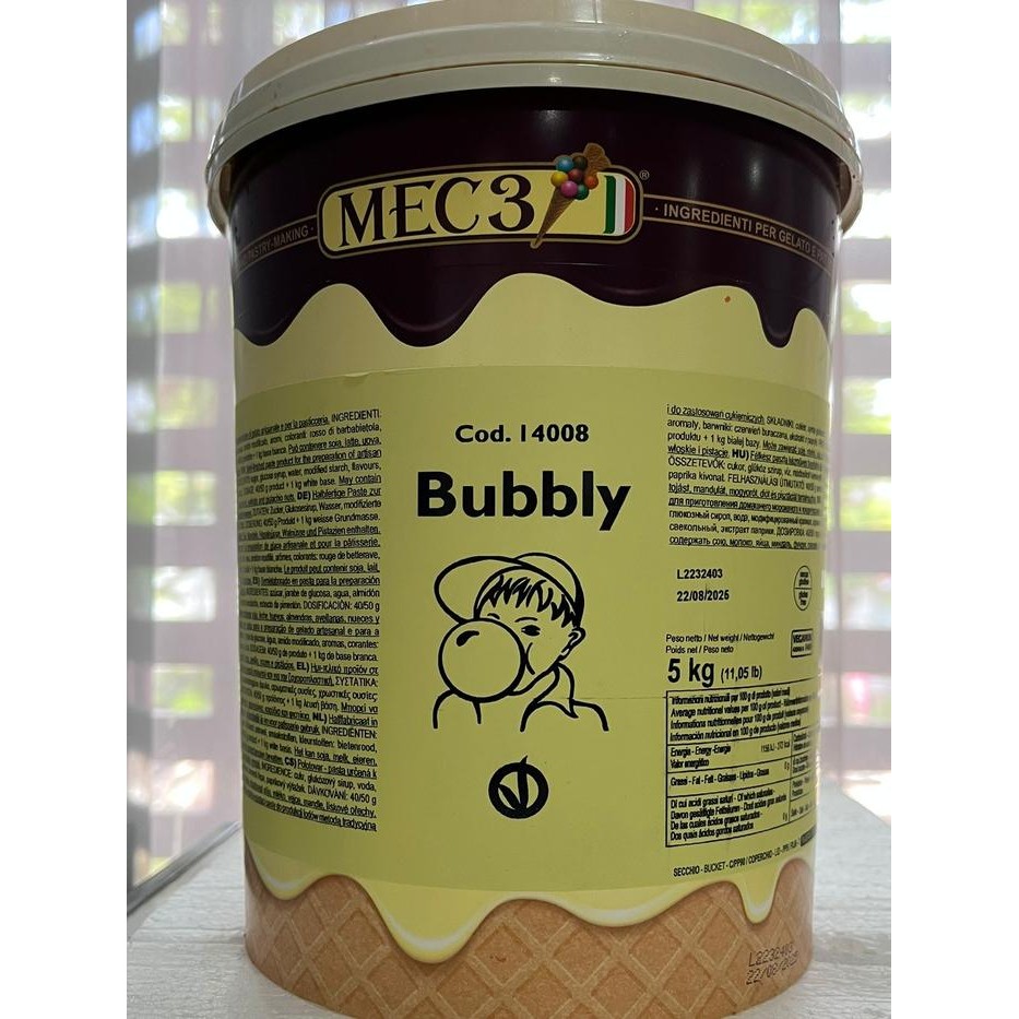 

Mec3 Bubbly 120Gr Bubble Gum Paste Gelato Cake Cream Filling Pasta