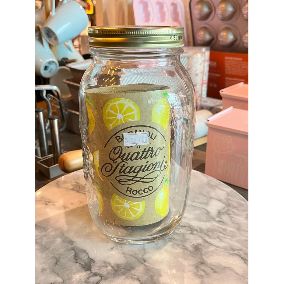 

Glass Jar Preserving 1,5 Liter Quattro Stagioni / Tempat Kombucha / Toples Kaca Dengan Tutup