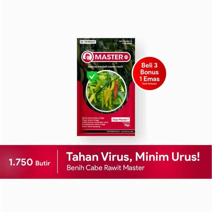 

Terlaris Benih Cabe Rawit - Master - 10 Gr / Bibit Cabai Rawit Unggul Merah