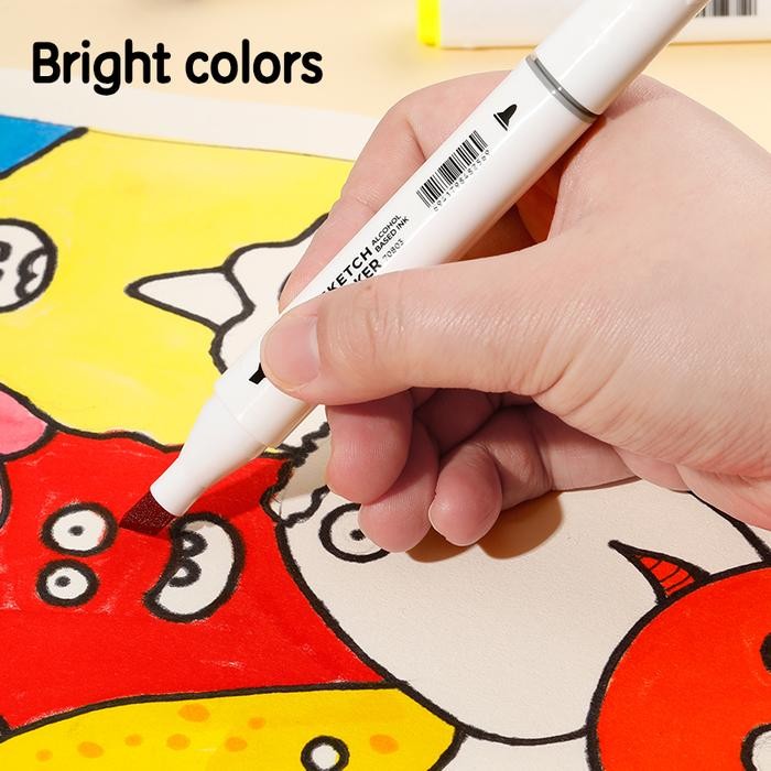 

Deli Spidol Sketsa / Sketch Marker 24 Hingga 80 Warna Dual Tip E70803 Alat Plastik Stationery Tinta