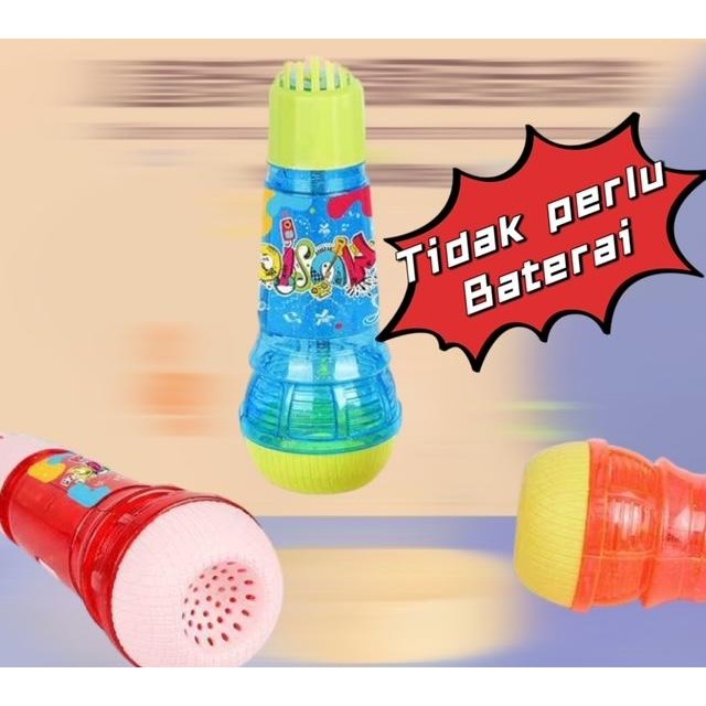 TERLARIS Mainan anak Microphone echo Jumbo 24 cm Mikrofon Gema Tidak Perlu Baterai Mainan Alat Musik