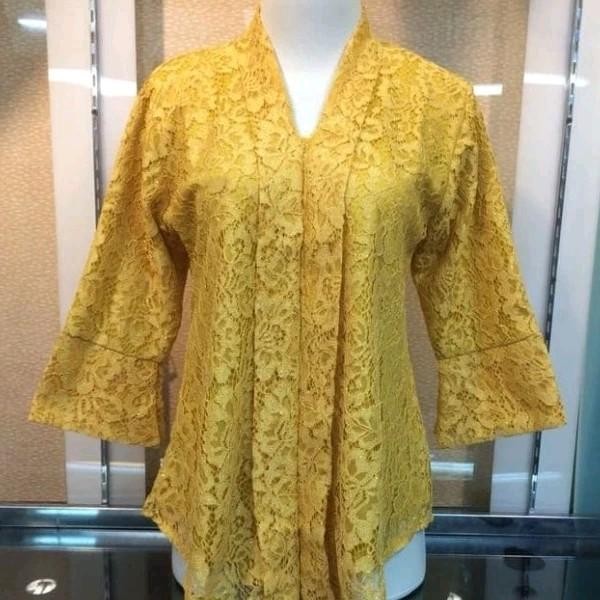 PREMIUM ATASAN KEBAYA FLOY BRUKAT JUMBO / ATASAN KEBAYA JUMBO LD 130 MODERN Baju Brokat