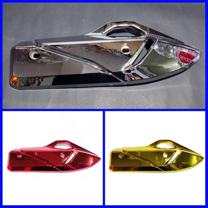 PREMIUM tutup knalpot Vario 160 PCX 160 cover knalpot Vario 160 PCX 160 Chrome