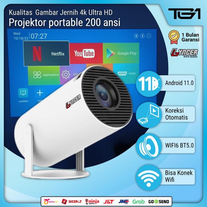 Marwah.store8 BEST Infocus Projector 4K Lyncer Wifi Wireless Proyektor Infokus