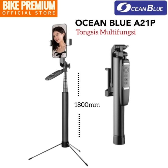 OCN A21P Tongsis Bluetooth Selfie Stick Tripod Gimbal Stabilizer Remot