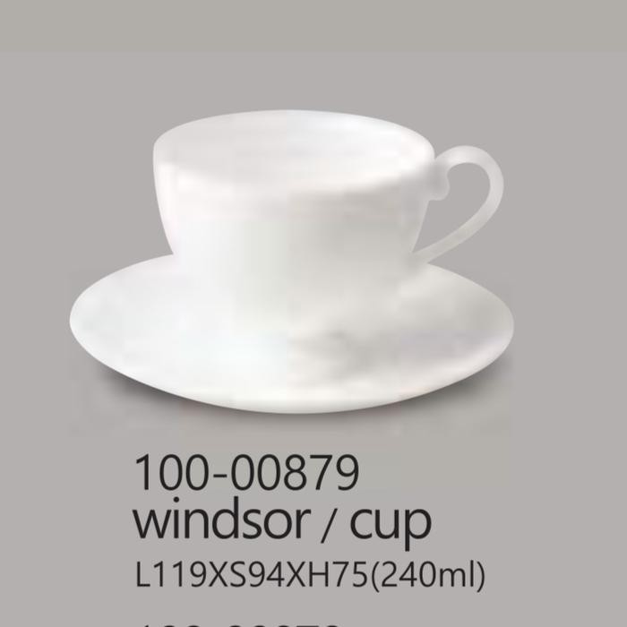 Saint James White Coffee Cup Teacup Windsor Cangkir White Putih Klasik