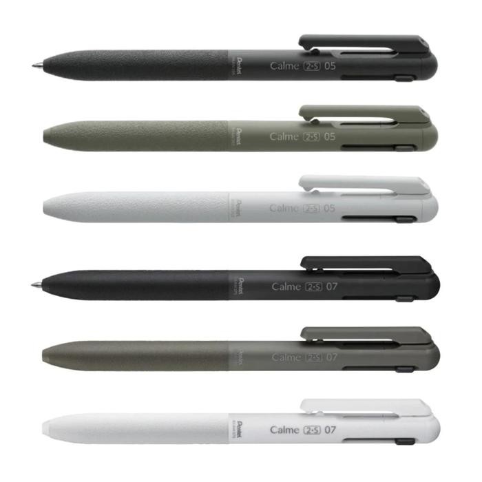 

Ready JT Pentel Calme 2+S Multi Ballpoint Ink Pen 0.5mm 0.7mm Noise Reduced Pen