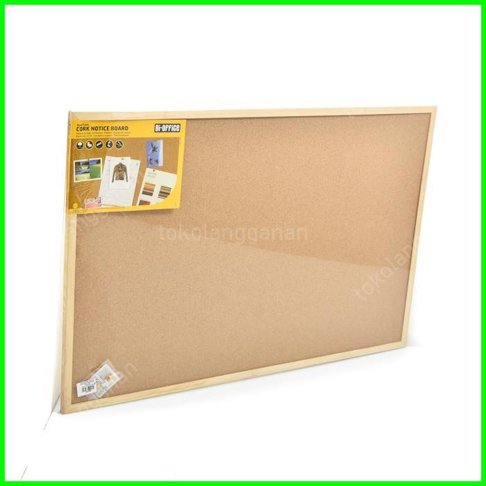

Ready JT BI-SILQUE CORK PIN BOARD / PAPAN MADING KAYU FIBRE 90X60CM SERBAGUNA
