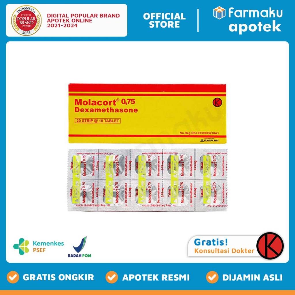 Molacort 0.75 Tablet - KGS