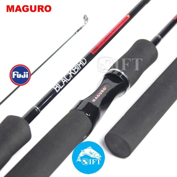 Joran Maguro Blackbird 120 135 150 165 180 Fuji Pancing Spinning