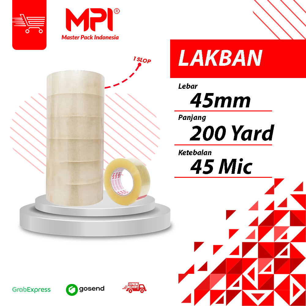 

Meriyah Storee - 1 SLOP [ 6 PCS ] LAKBAN BENING - LAKBAN COKLAT 45MM X 200 YAMASTER PACK INDONESIA