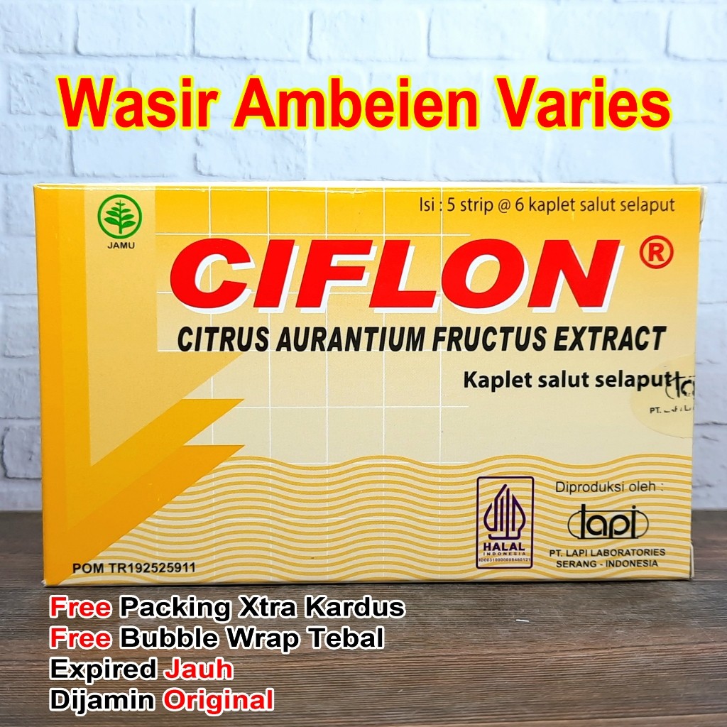 CIFLON 1 Strip isi 6 Kaplet Obat Wasir Ambeien Varises Herbal Paten