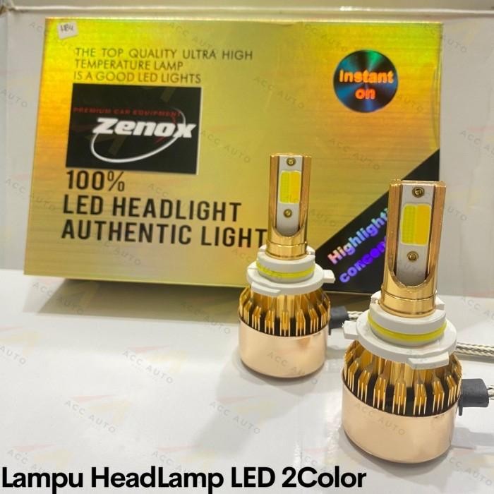 Lampu Led 2 Warna (Kuning Putih) / Headlamp H11 H4 H7 H1 Hb3 Hb4 H16
