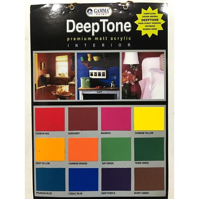 

Deeptone -Lamp Black - Cat Tembok Matt Acrylic 1L #Gratisongkir