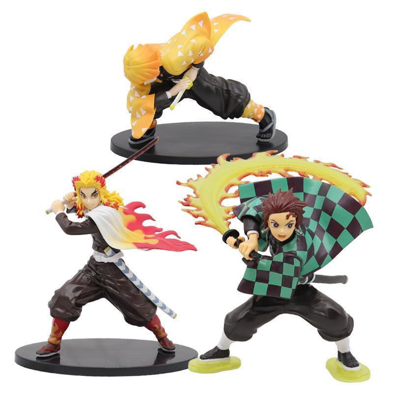 22Cm Anime Demon Slayer Figure Kimetsu No Yaiba Tanjiro Kamado Hinokami Kagura Action Figure
