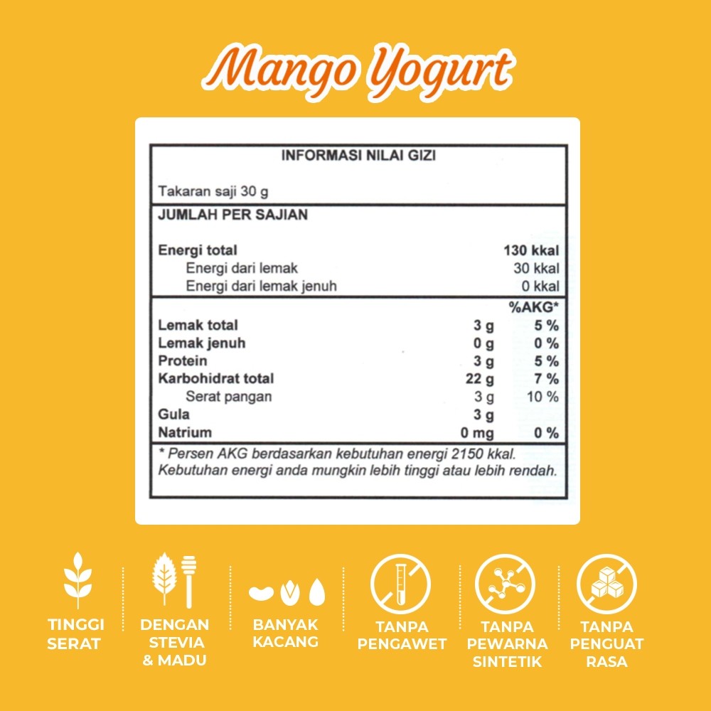 

Timur Tengah Grainnola 500 gr Granola Cemilan Sehat Rendah Kalori