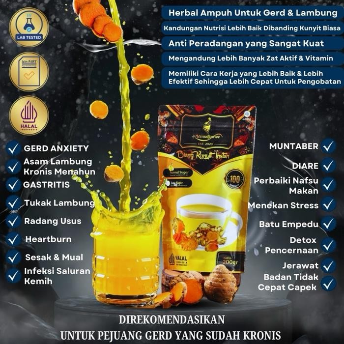 

Terlaris Biang Kunyit Bubuk Untuk Gerd / Anxiety / Asam Lambung / Maag / Tukak Lambung