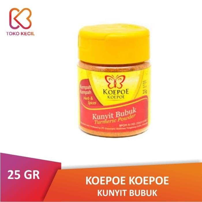 

Terlaris [Btl] Koepoe Koepoe Kunyit Bubuk 25Gr Turmeric Powder Kupu Kupu