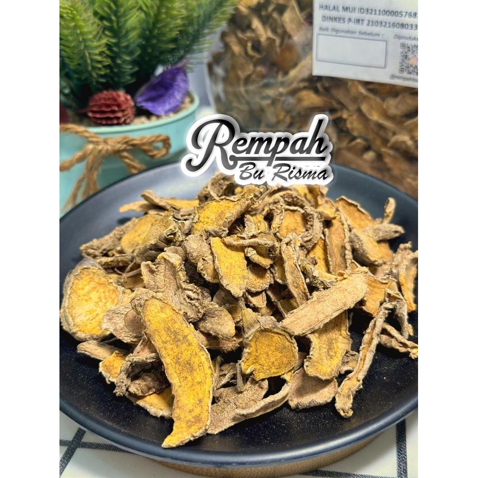 

Terlaris Kunyit Kuning Kering - Kunir Rajang Kering 500 Gram