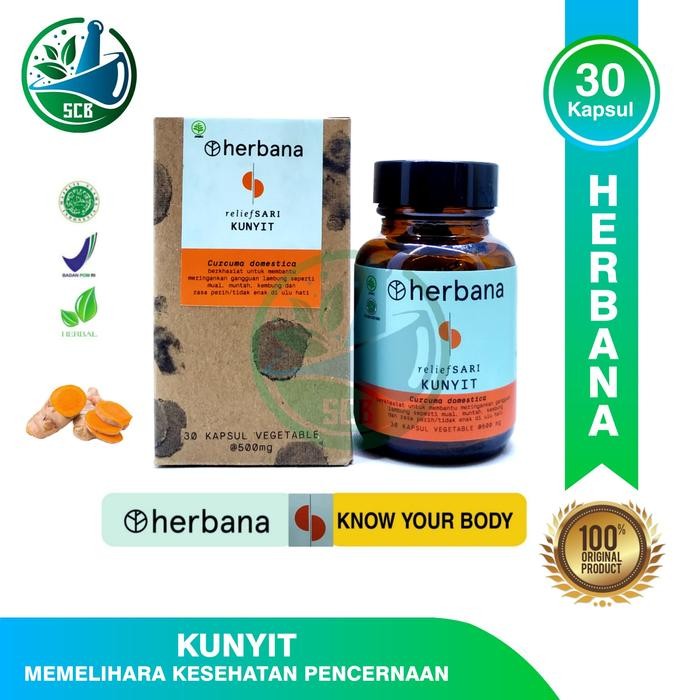 

Terlaris Herbana Relief Sari Kunyit 30 Kapsul