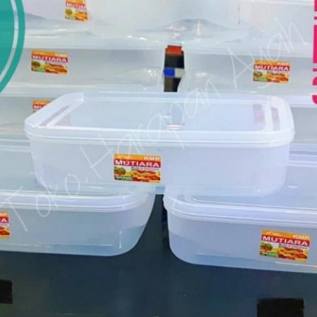 Kotak Makanan Plastik Transparan KMP MUTIARA 900 ml