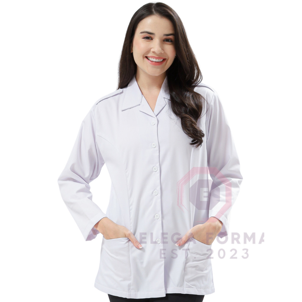 Pola Mewah Kemeja Wanita Pdh Putih Pppk Pns Asn Guru Bahan Espero American Drill