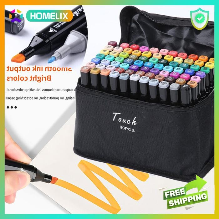 

Uta - Spidol Dual Side Fine Art Brush Pen Art Marker Set - Hl0270 - 24 Warna