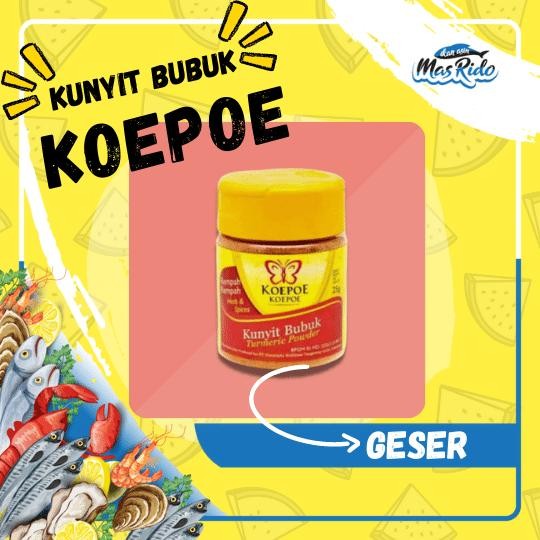 

Terlaris Kunyit Bubuk Cap Koepoe Bumbu Dapur Rempah Mentah Powder 25 Gram