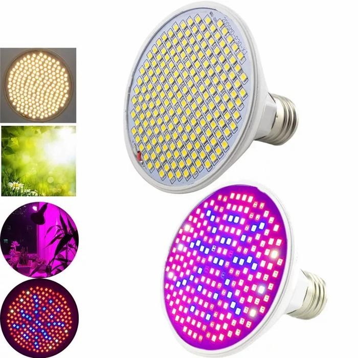 Led Grow Light Full Spectrum 200 Led untuk tanaman indoor