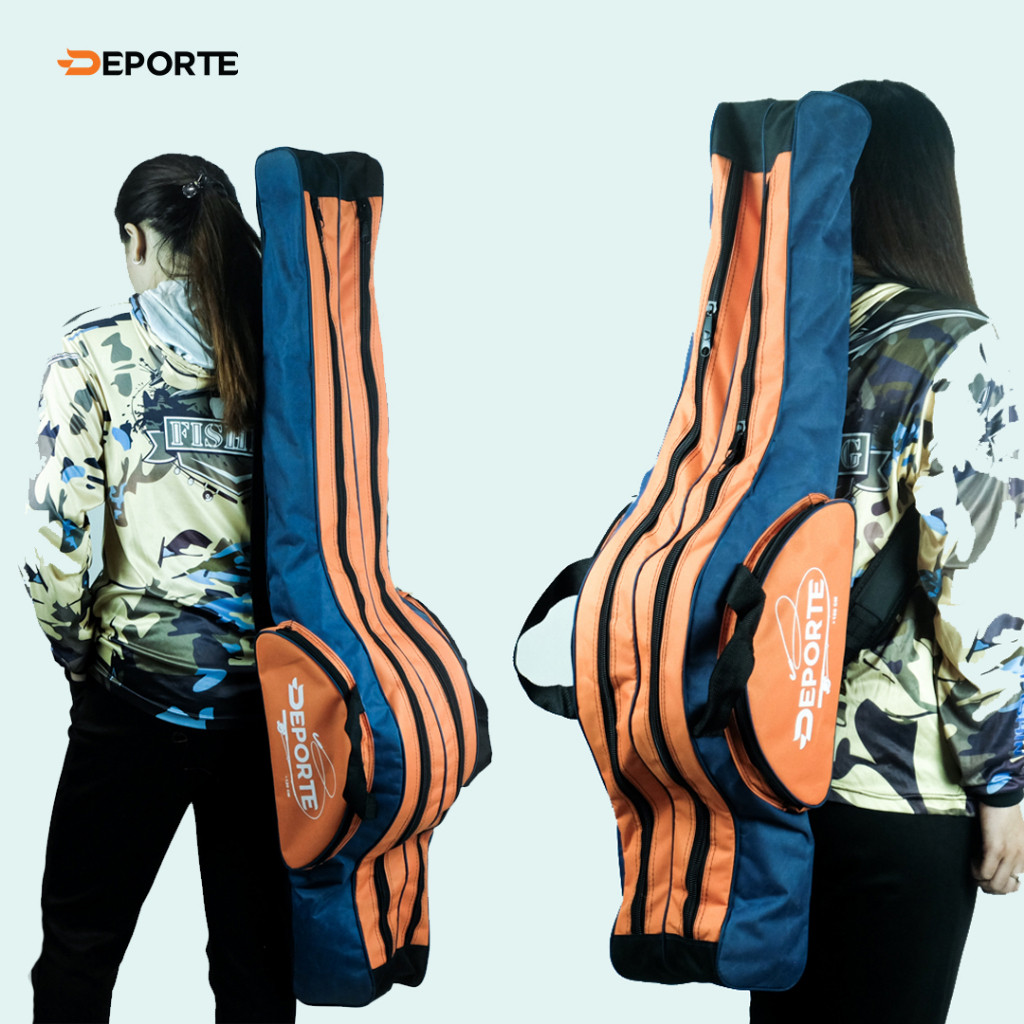 DEPORTE Tas Joran Pancing Toba Ransel 2 Ruang Multifungsi Bahan Terpal Anti Air Tas Joran Spinning