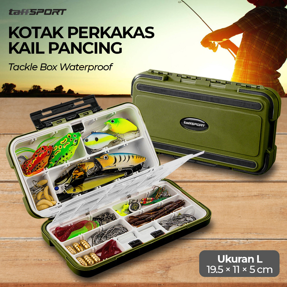 Kotak Perkakas Kail Pancing Tackle Box Waterproof KOTAK PANCING BOX KAIL PANCING KOTAK PANCING KOTAK