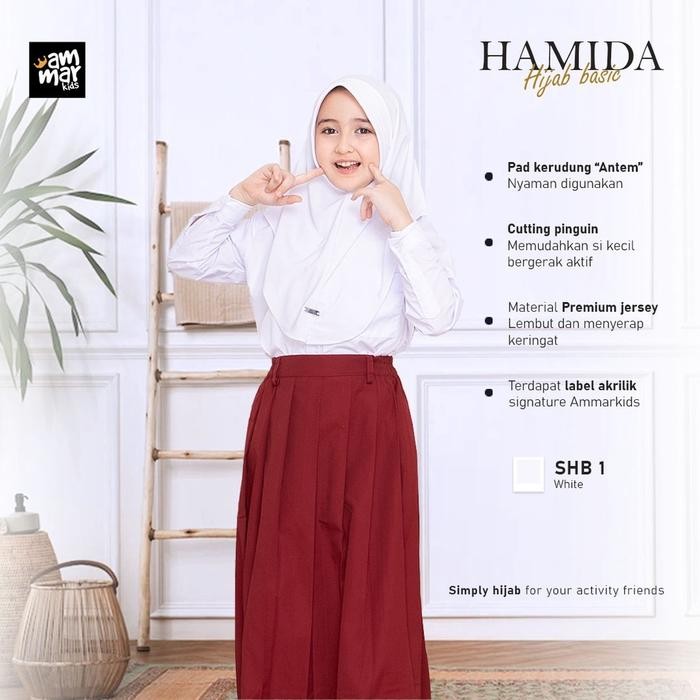 Jilbab Sekolah Anak Polos Kerudung Putih Coklat Hijau Tk Sd Smp Bergo Hijau Madrasah Pad Antem Hijab