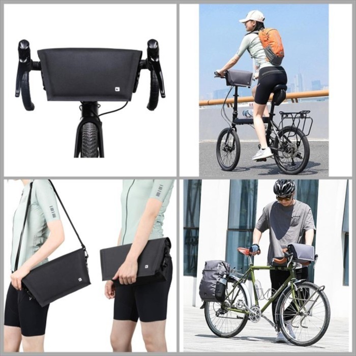 Banyak Dicari Rhinowalk X20997 Bike Front Handlebar Bag - Tas Depan Sepeda - Gray