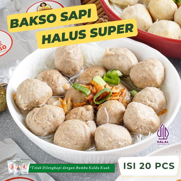 

Caraka.store1 Bakso Warisan Ibu Bakso Sapi Halus Super isi 20 pcs