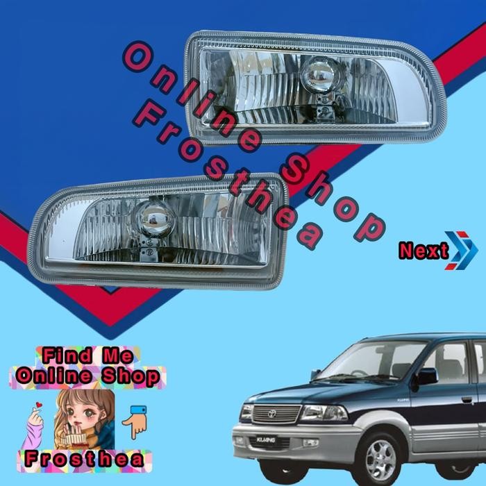 Berkahsspeed Fog Lamp Light Angel Eyes Foglamp Car Head Led Spot Lampu Tembak Sorot Mobil Kijang