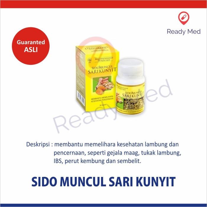 

Terlaris Sido Muncul Sari Kunyit 50 Kapsul Suplemen Herbal Kesehatan Lambung