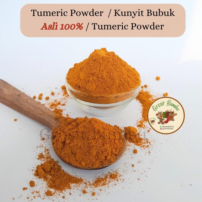 

Terlaris Kunyit Bubuk Asli 100% 100Gram / Pure Tumeric Powder